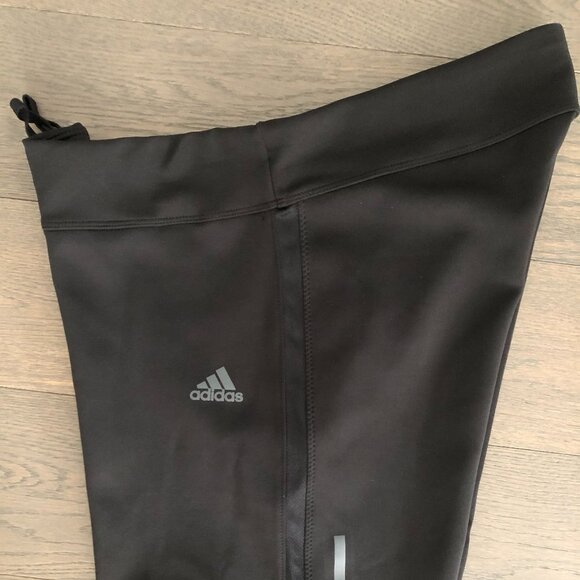 Adidas Athletic Activewear Climalite Pull-On Shorts w Side Trim Black Sz L  NWOT - Picture 2 of 4